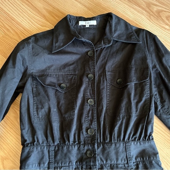 Tibi Black Long Sleeve Button Romper Women’s 2 - Picture 6 of 10